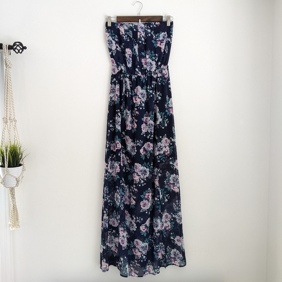 KISMET Floral Strapless Maxi Dress, S - Picture 7 of 7